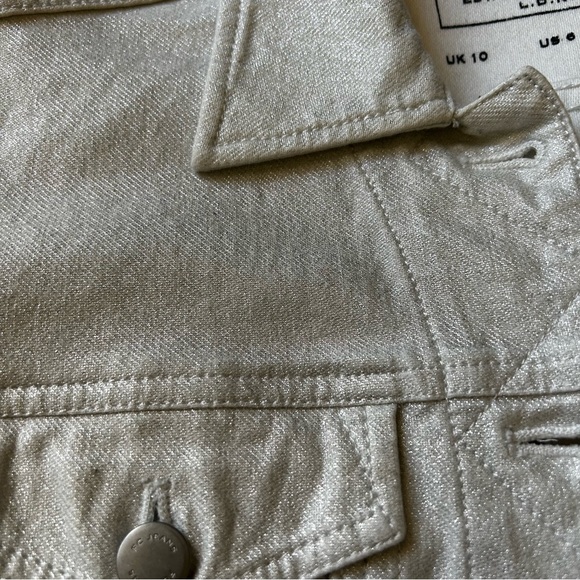FC Jeans Pearlized Women’s Denim Jacket Women’s Size 6 - Picture 10 of 11